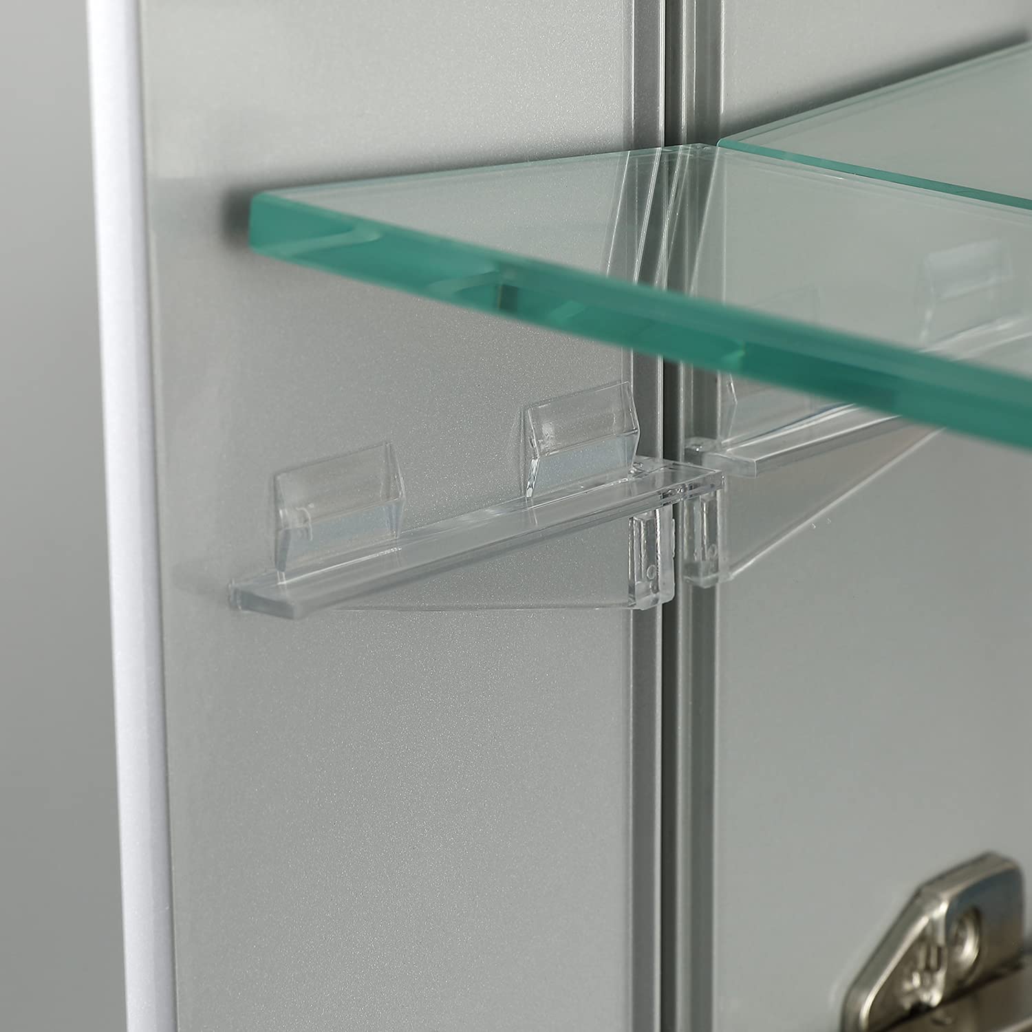 Blossom 15 Inch Wide Medicine Cabinet for Bathroom - Architectural Grade Aluminum Mirror Cabinet with Storage - 15x26 Recessed Wall Mount, Heavy Duty 8mm Glass Shelves, Anti-Oxidation Design - Image 9