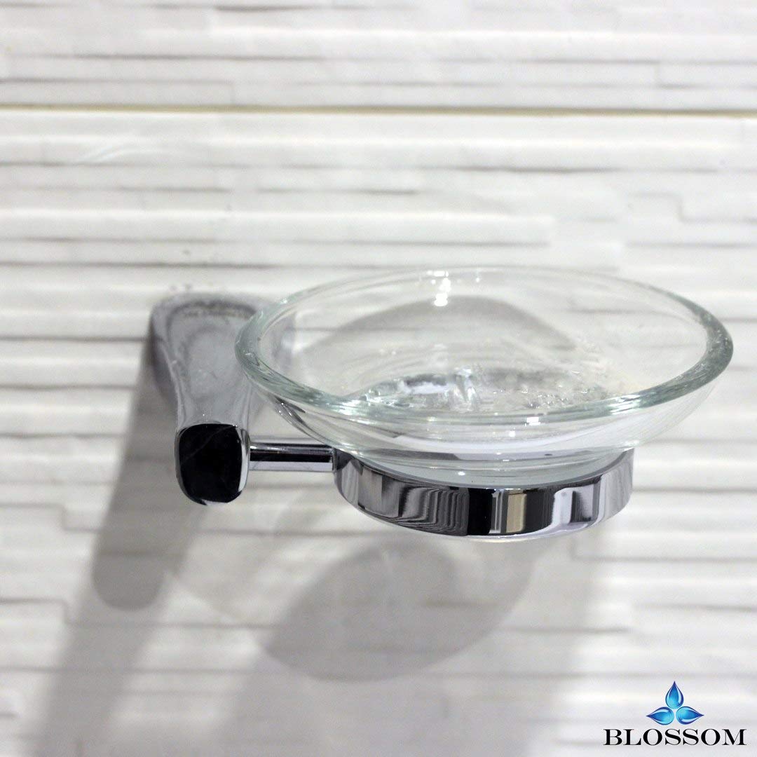 Blossom Soap Dish Holder Solid Brass Bathroom Accessory Shower Sponge Wall Mount Chrome BA02 402 01 - Image 4
